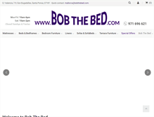 Tablet Screenshot of bobthebed.com